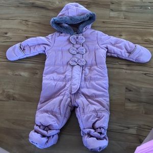 Baby Girls Fur Snow Suit